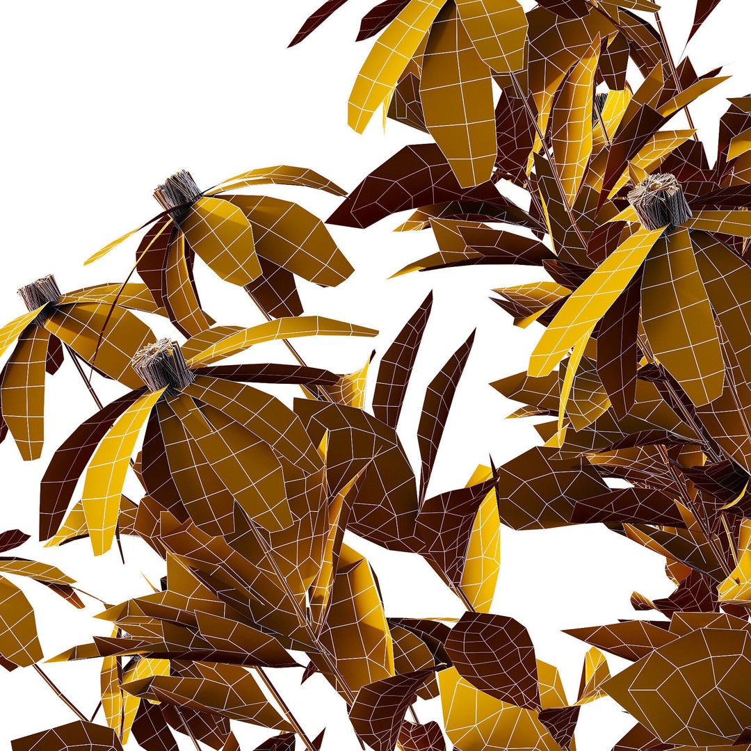 Different Bush 3D Model – High Poly PBR Plant Asset, FBX, OBJ - View 5