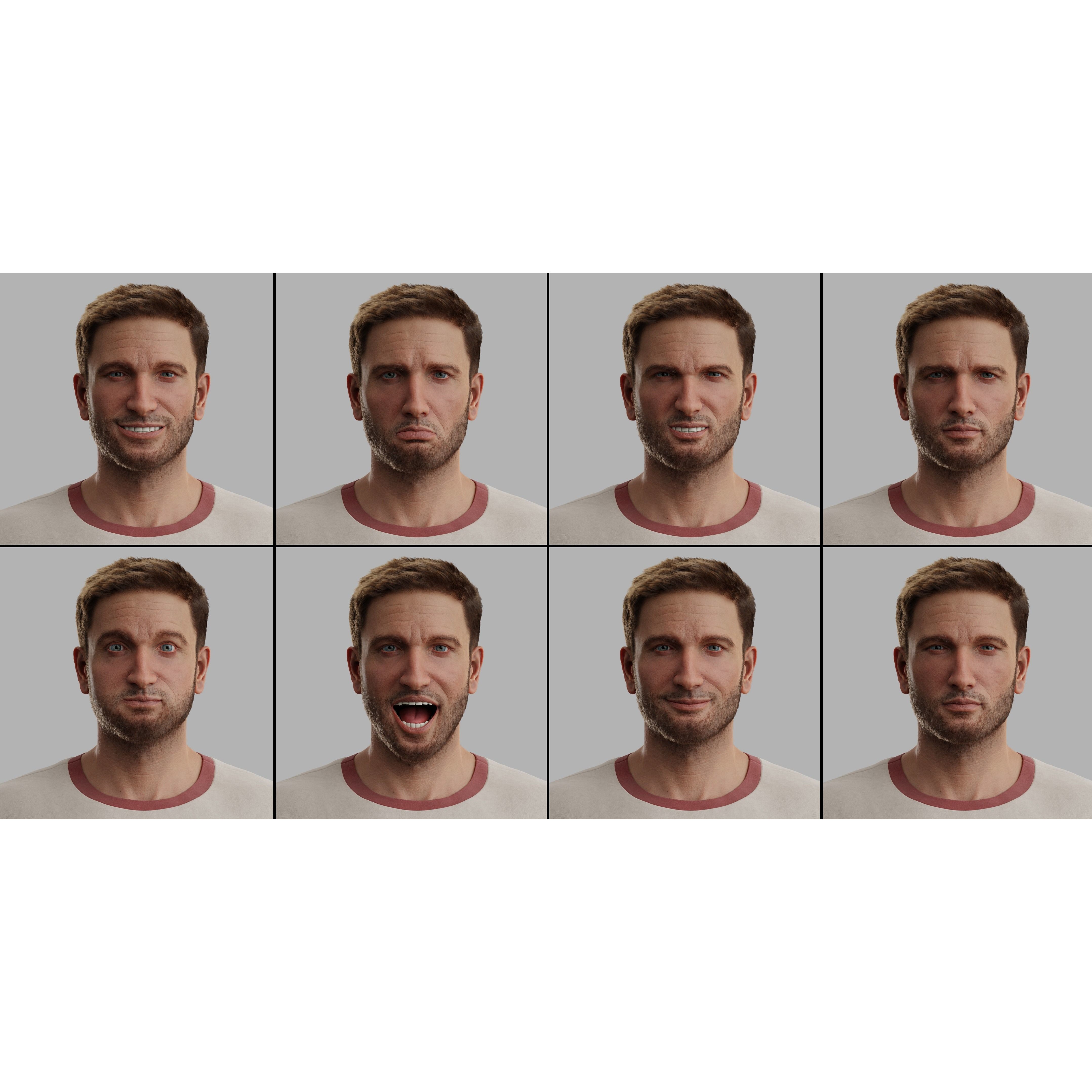 Character Michel - Rigged Game-Ready 3D Model - View 13