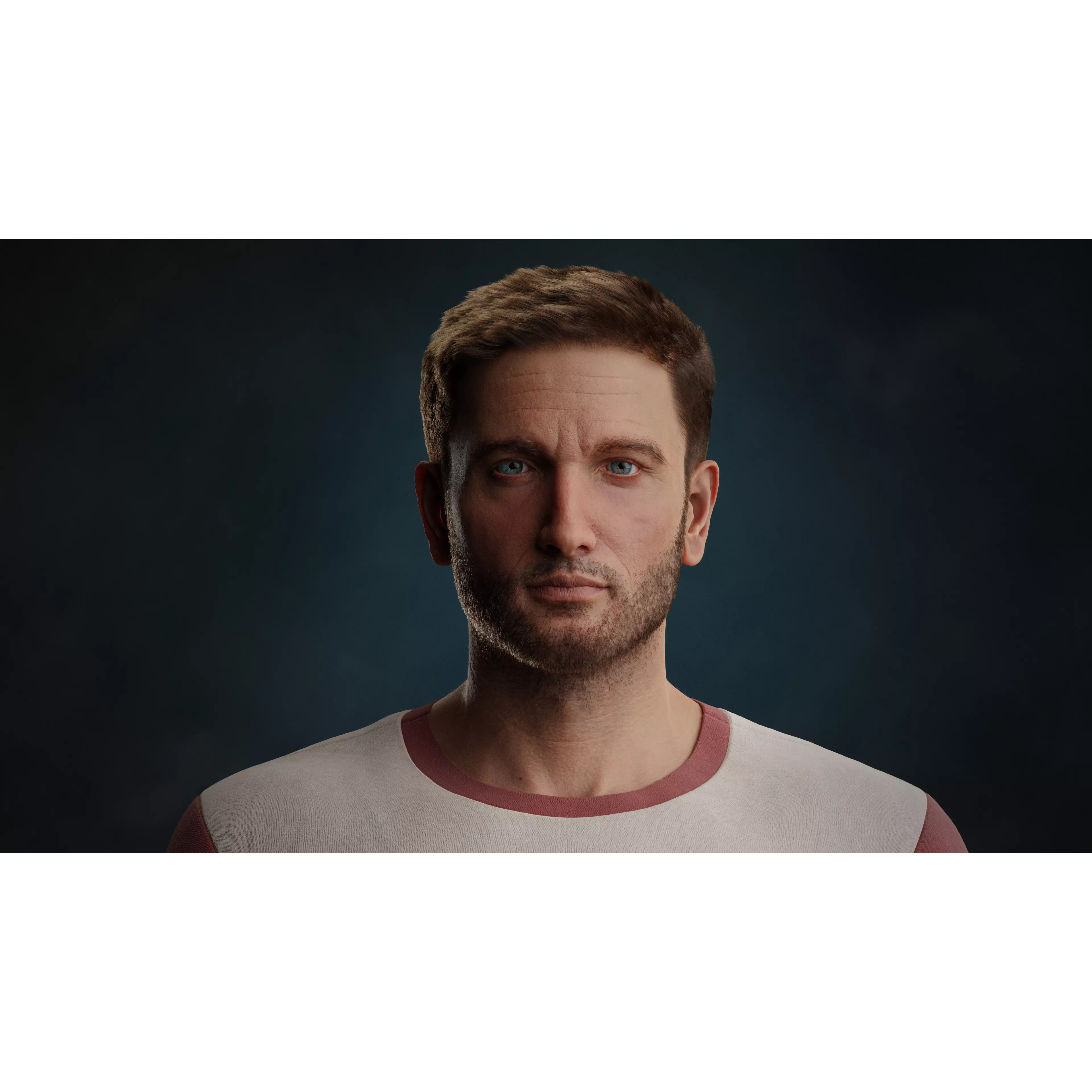 Character Michel - Rigged Game-Ready 3D Model - View 2