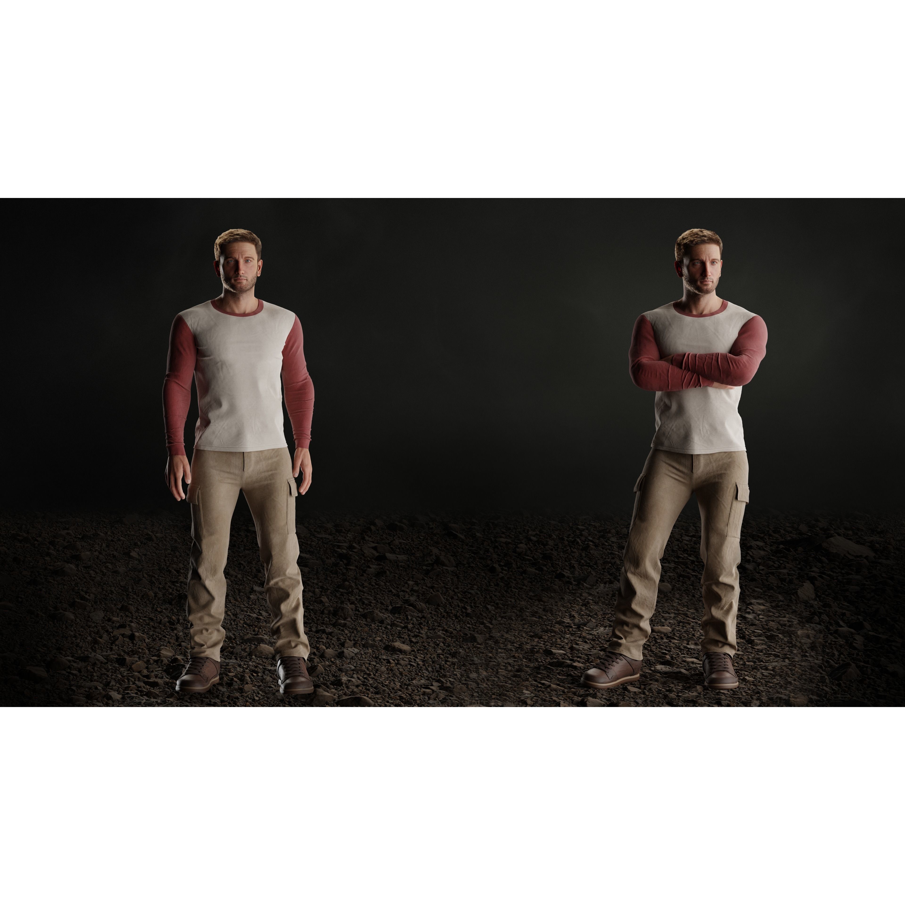 Character Michel - Rigged Game-Ready 3D Model - View 5