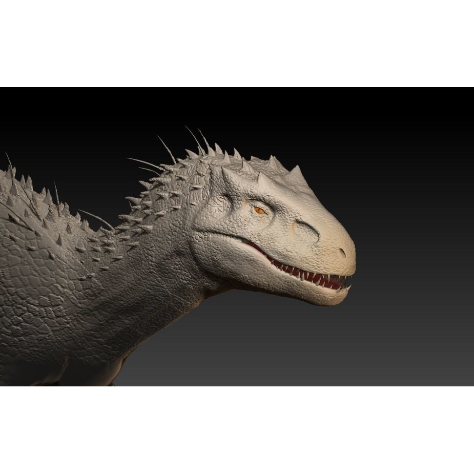 Indominus Rex 3D Model – Highly Detailed Rigged Dinosaur Asset, FBX, OBJ - View 10
