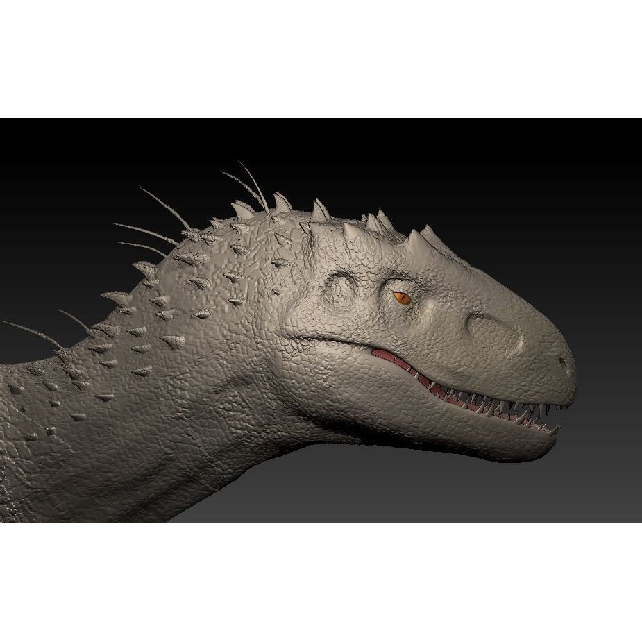 Indominus Rex 3D Model – Highly Detailed Rigged Dinosaur Asset, FBX, OBJ - View 13