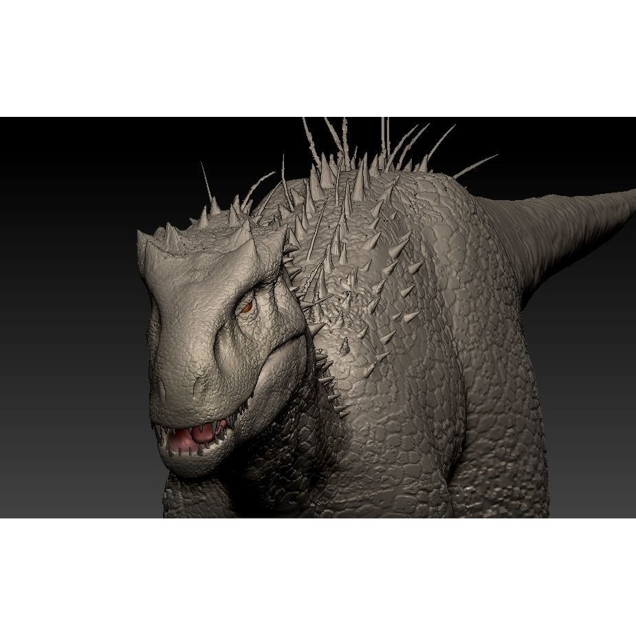Indominus Rex 3D Model – Highly Detailed Rigged Dinosaur Asset, FBX, OBJ - View 14