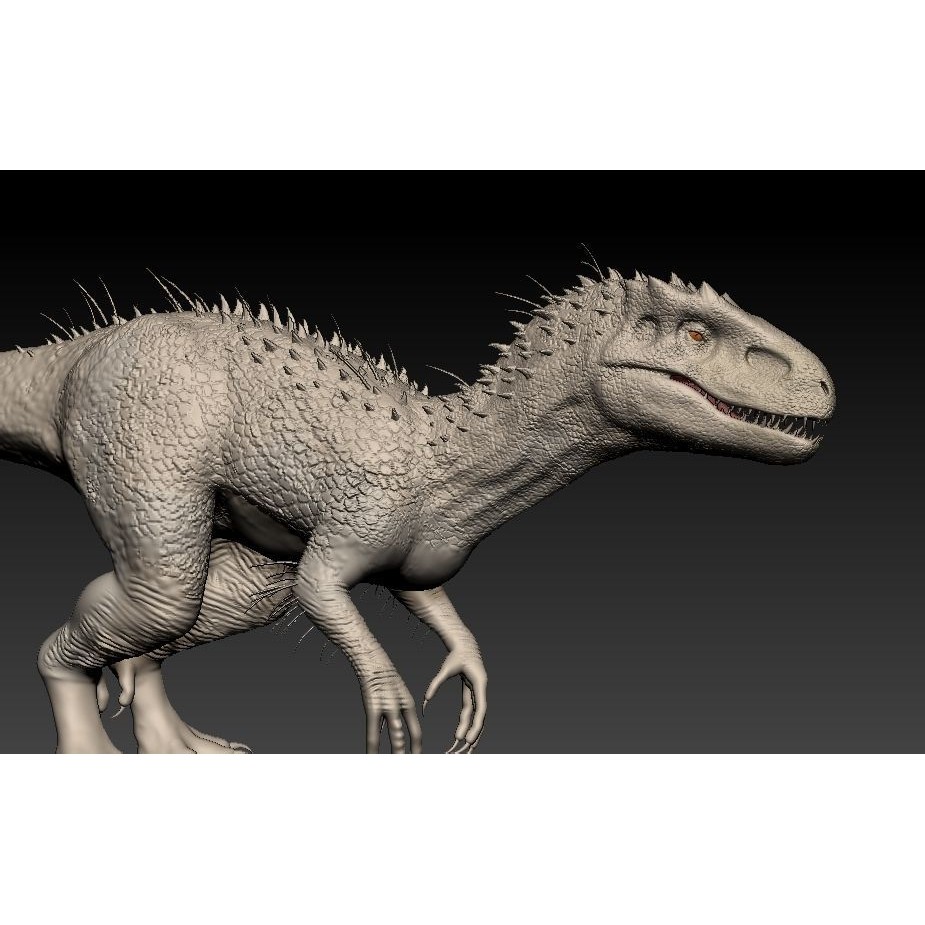 Indominus Rex 3D Model – Highly Detailed Rigged Dinosaur Asset, FBX, OBJ - View 15