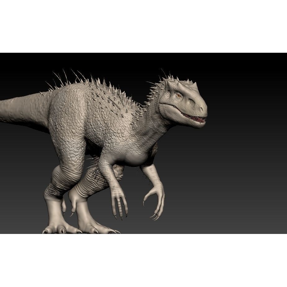 Indominus Rex 3D Model – Highly Detailed Rigged Dinosaur Asset, FBX, OBJ - View 16