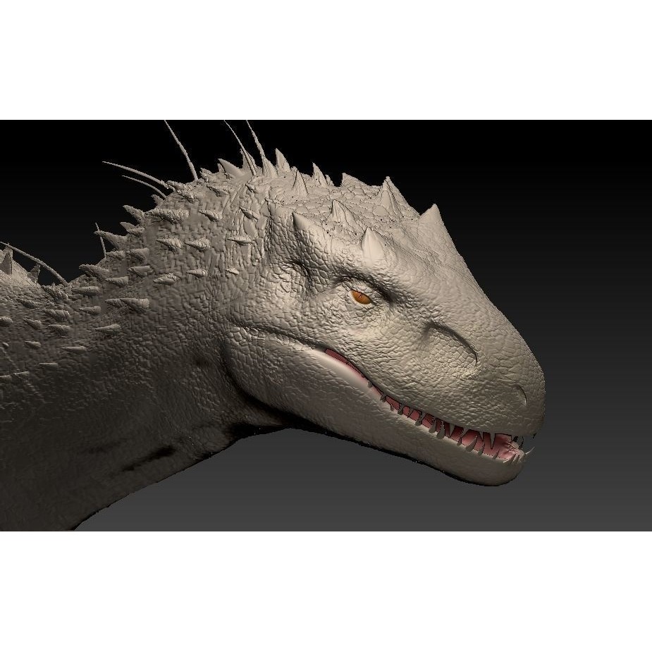 Indominus Rex 3D Model – Highly Detailed Rigged Dinosaur Asset, FBX, OBJ - View 18