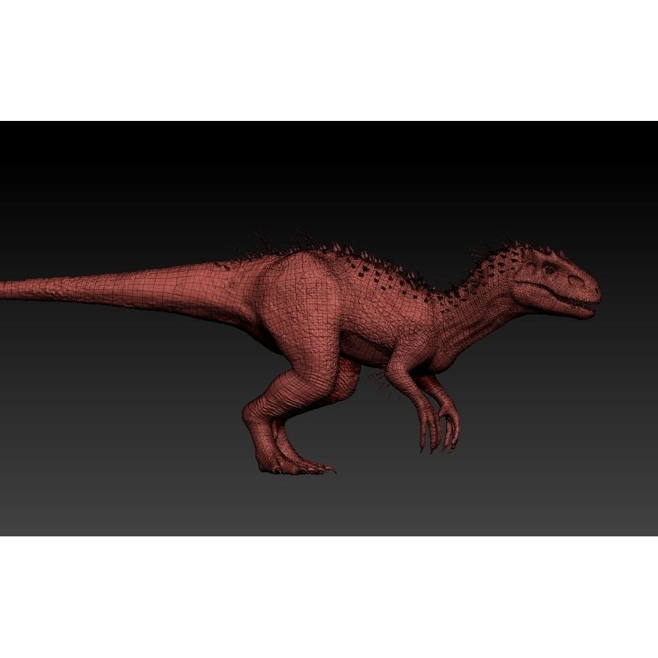 Indominus Rex 3D Model – Highly Detailed Rigged Dinosaur Asset, FBX, OBJ - View 19