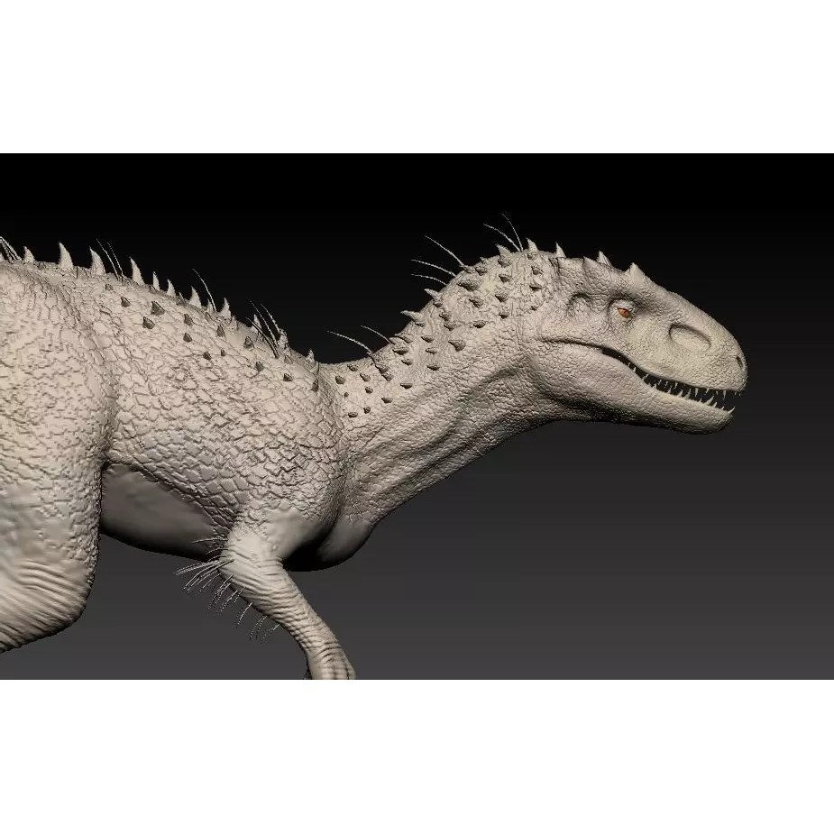 Indominus Rex 3D Model – Highly Detailed Rigged Dinosaur Asset, FBX, OBJ - View 2