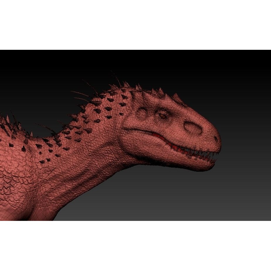 Indominus Rex 3D Model – Highly Detailed Rigged Dinosaur Asset, FBX, OBJ - View 20