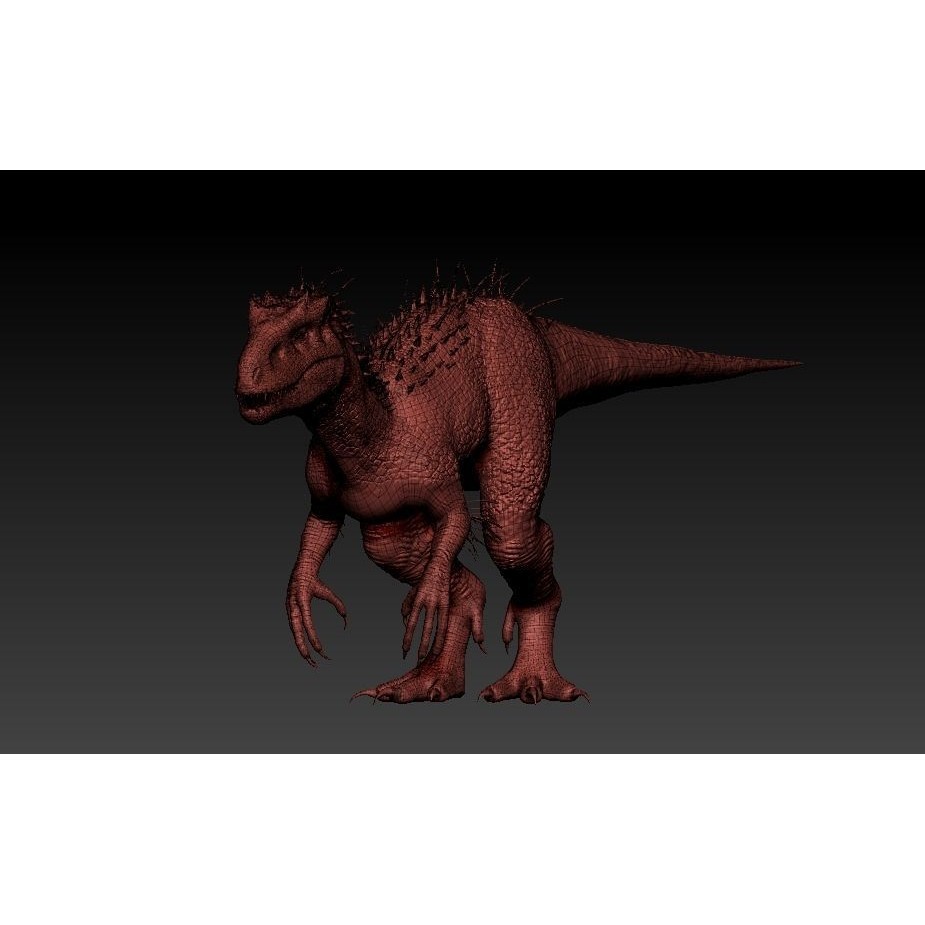 Indominus Rex 3D Model – Highly Detailed Rigged Dinosaur Asset, FBX, OBJ - View 22