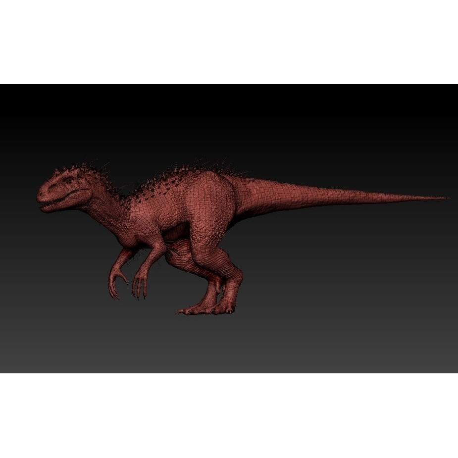 Indominus Rex 3D Model – Highly Detailed Rigged Dinosaur Asset, FBX, OBJ - View 23