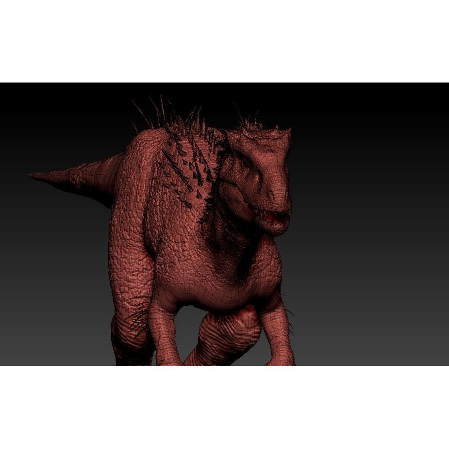 Indominus Rex 3D Model – Highly Detailed Rigged Dinosaur Asset, FBX, OBJ - View 24