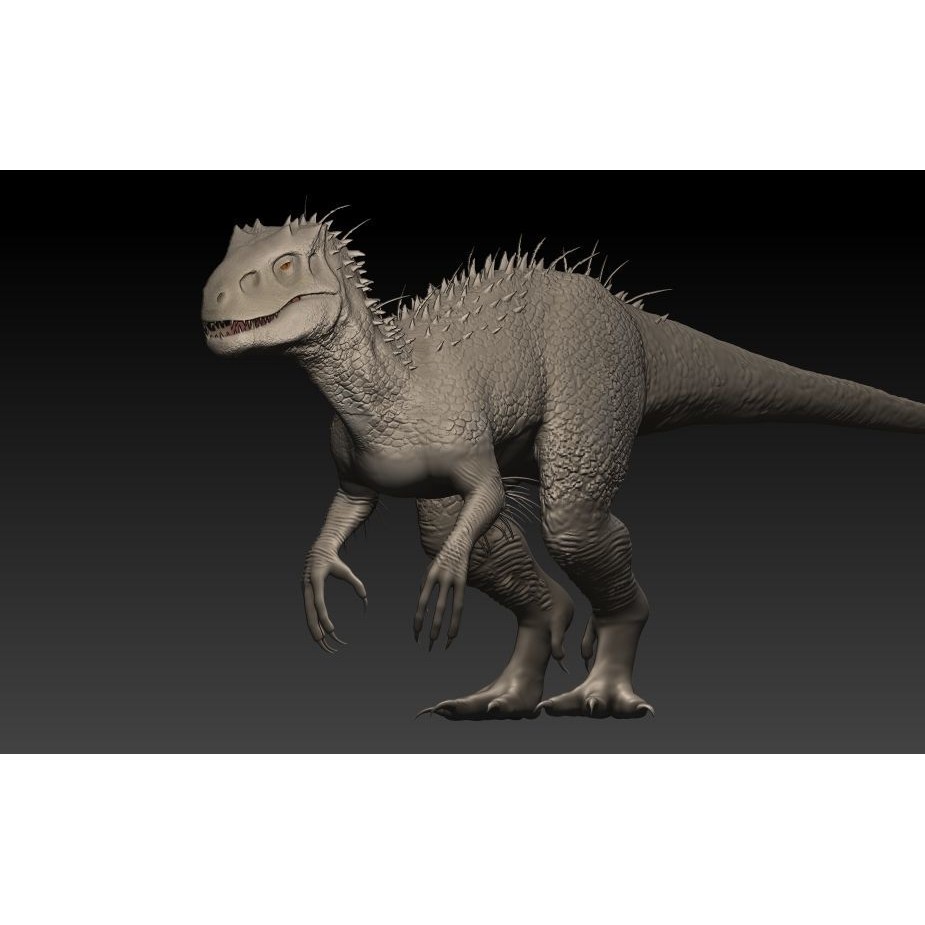 Indominus Rex 3D Model – Highly Detailed Rigged Dinosaur Asset, FBX, OBJ - View 3