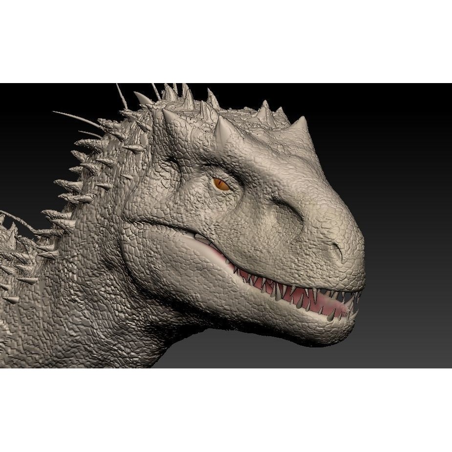 Indominus Rex 3D Model – Highly Detailed Rigged Dinosaur Asset, FBX, OBJ - View 4