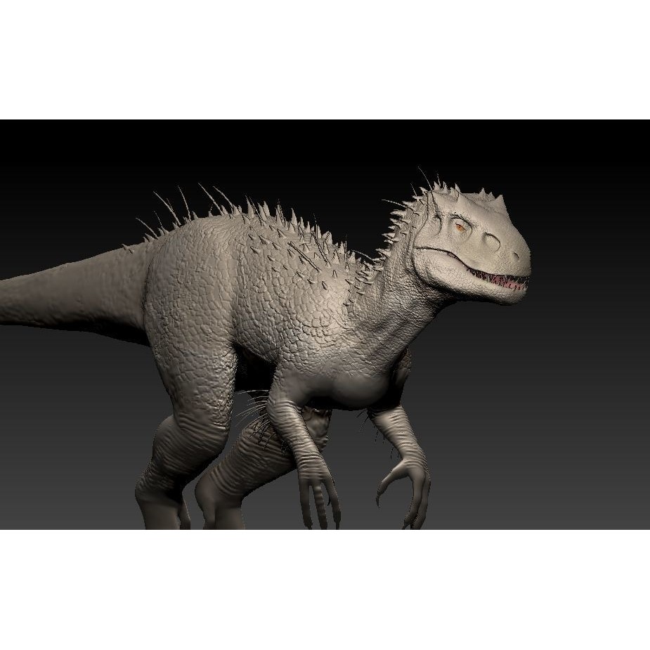 Indominus Rex 3D Model – Highly Detailed Rigged Dinosaur Asset, FBX, OBJ - View 5