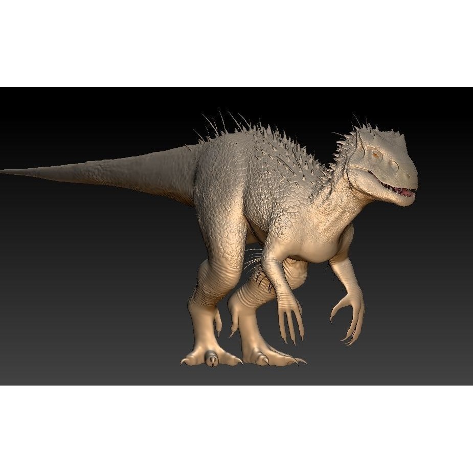 Indominus Rex 3D Model – Highly Detailed Rigged Dinosaur Asset, FBX, OBJ - View 6