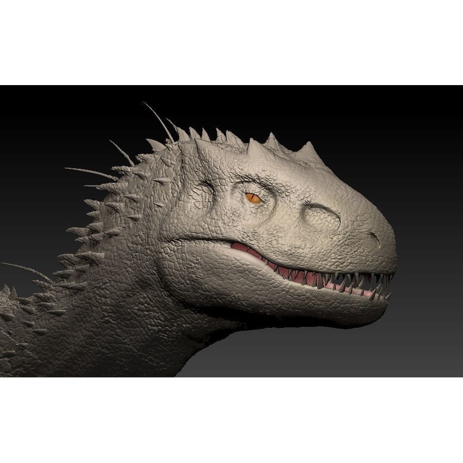 Indominus Rex 3D Model – Highly Detailed Rigged Dinosaur Asset, FBX, OBJ - View 7