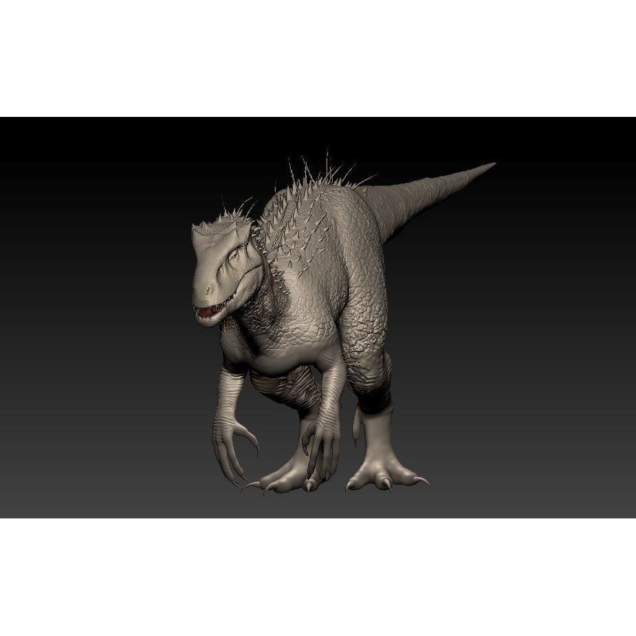 Indominus Rex 3D Model – Highly Detailed Rigged Dinosaur Asset, FBX, OBJ - View 8