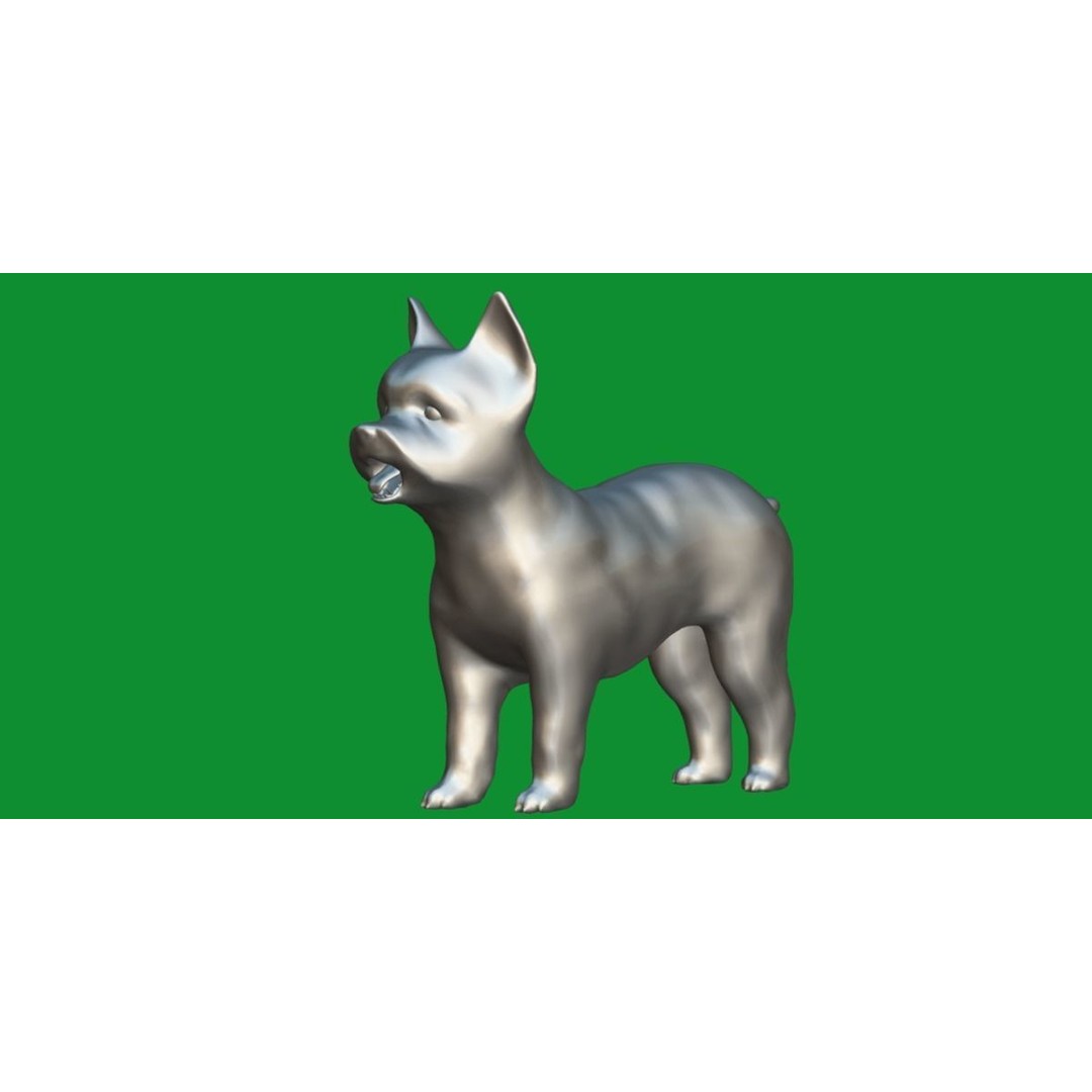 Yorkshire Terrier Dog 3D Model – Low Poly Game Ready, FBX & Blender - View 12