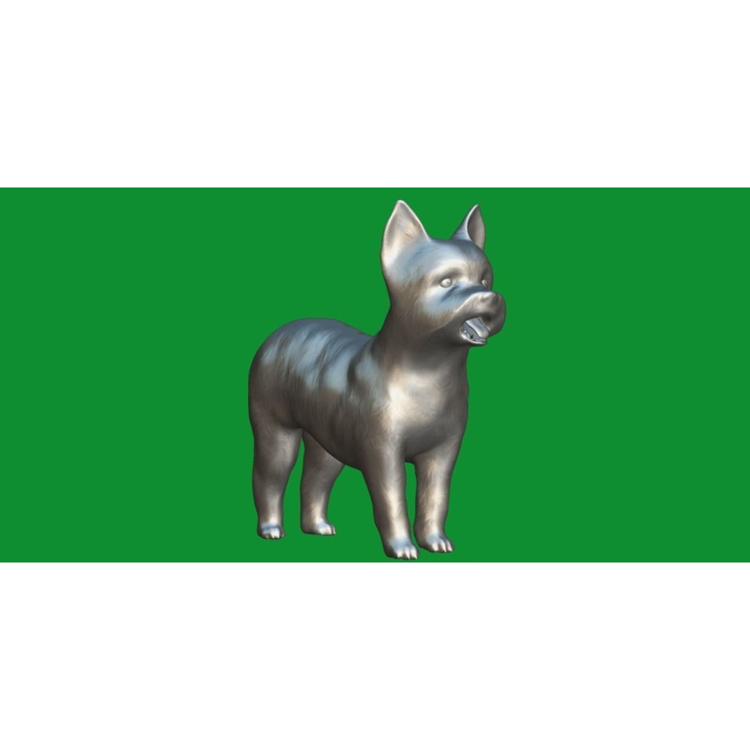 Yorkshire Terrier Dog 3D Model – Low Poly Game Ready, FBX & Blender - View 13