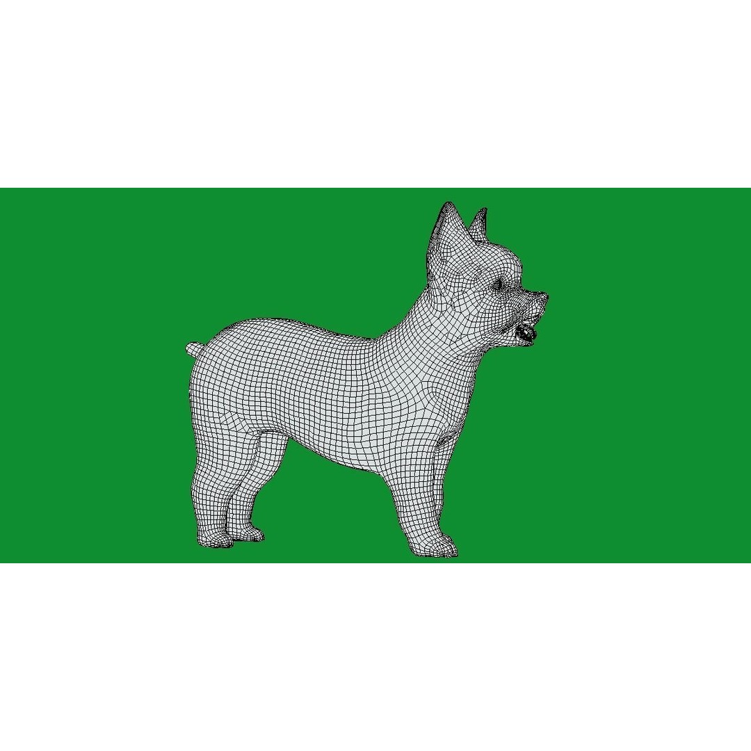 Yorkshire Terrier Dog 3D Model – Low Poly Game Ready, FBX & Blender - View 14