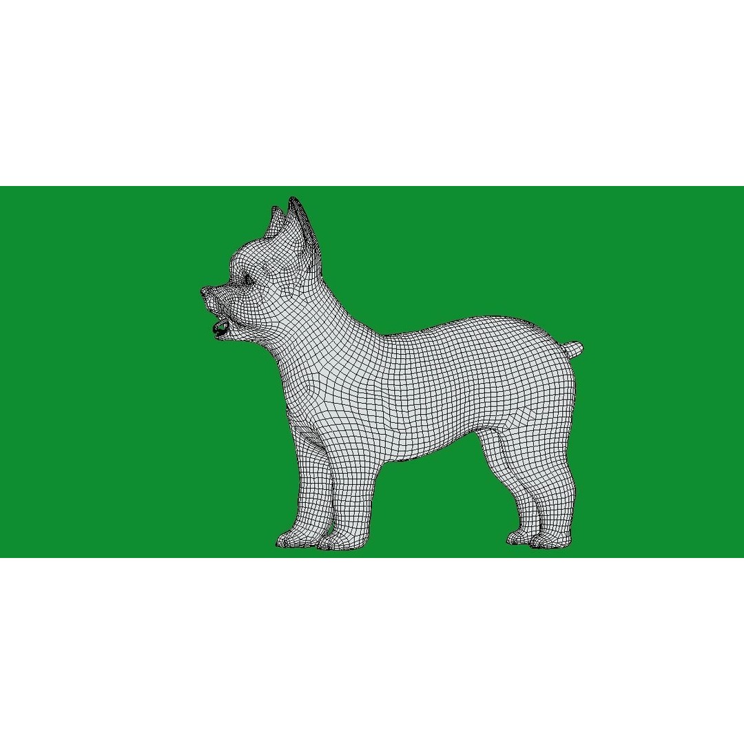 Yorkshire Terrier Dog 3D Model – Low Poly Game Ready, FBX & Blender - View 15