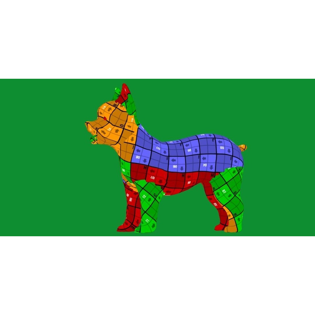 Yorkshire Terrier Dog 3D Model – Low Poly Game Ready, FBX & Blender - View 18