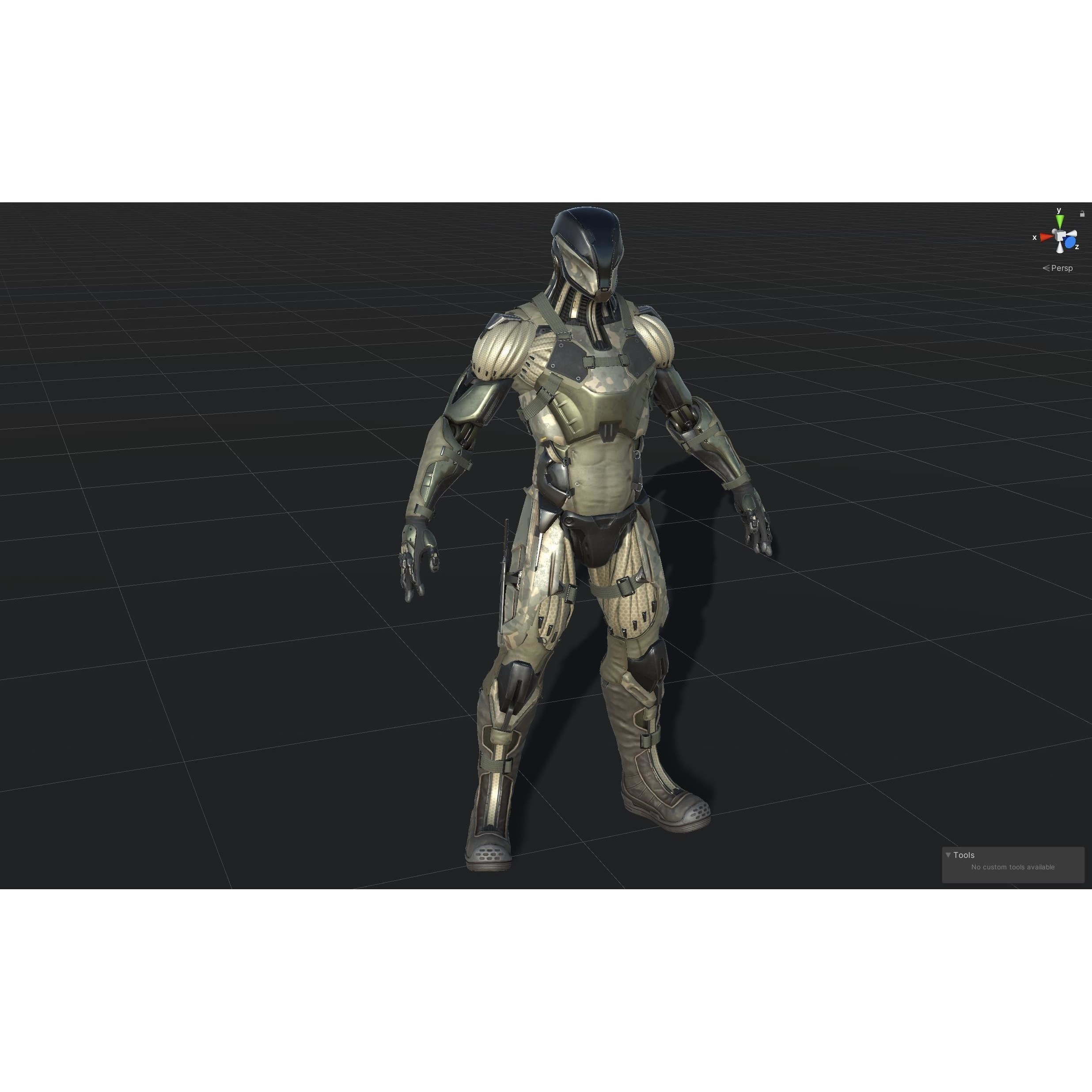 CyberNinja - Low-Poly Game-Ready 3D Model