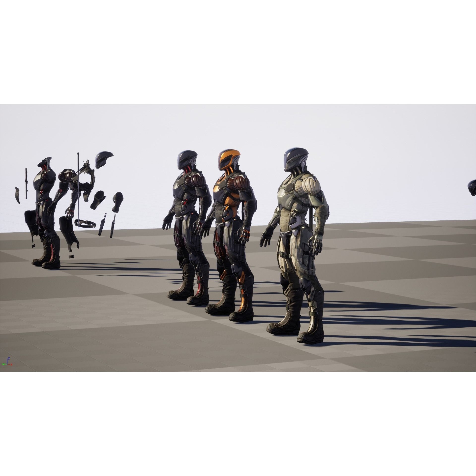 CyberNinja - Low-Poly Game-Ready 3D Model - View 38