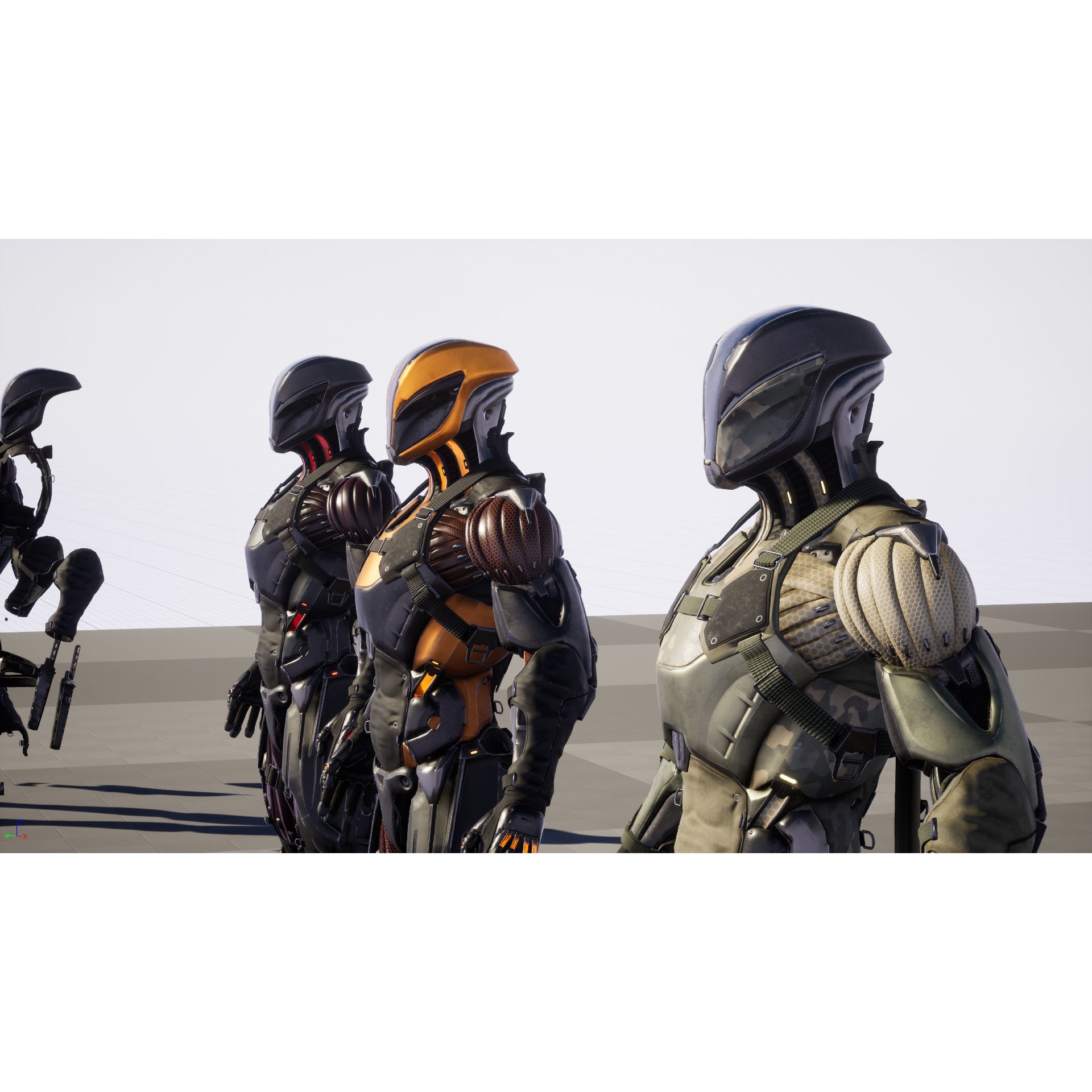 CyberNinja - Low-Poly Game-Ready 3D Model - View 39