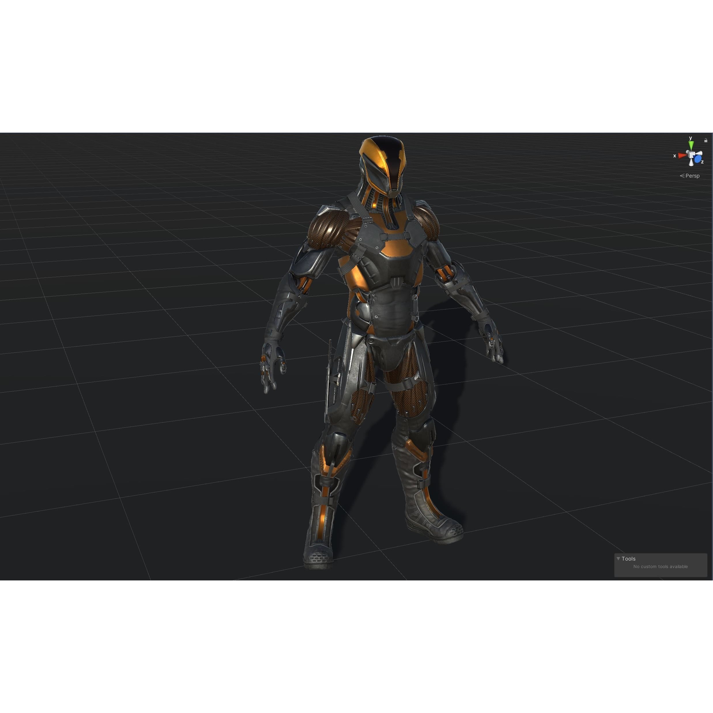 CyberNinja - Low-Poly Game-Ready 3D Model - View 41