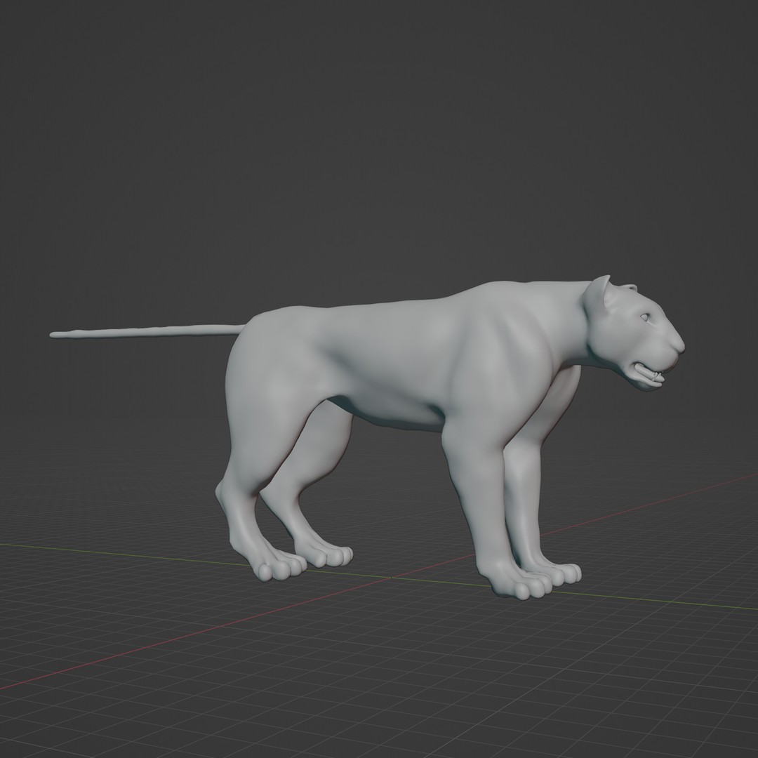 Lioness 3D Model – Rigged PBR Character for Animation, FBX - View 12