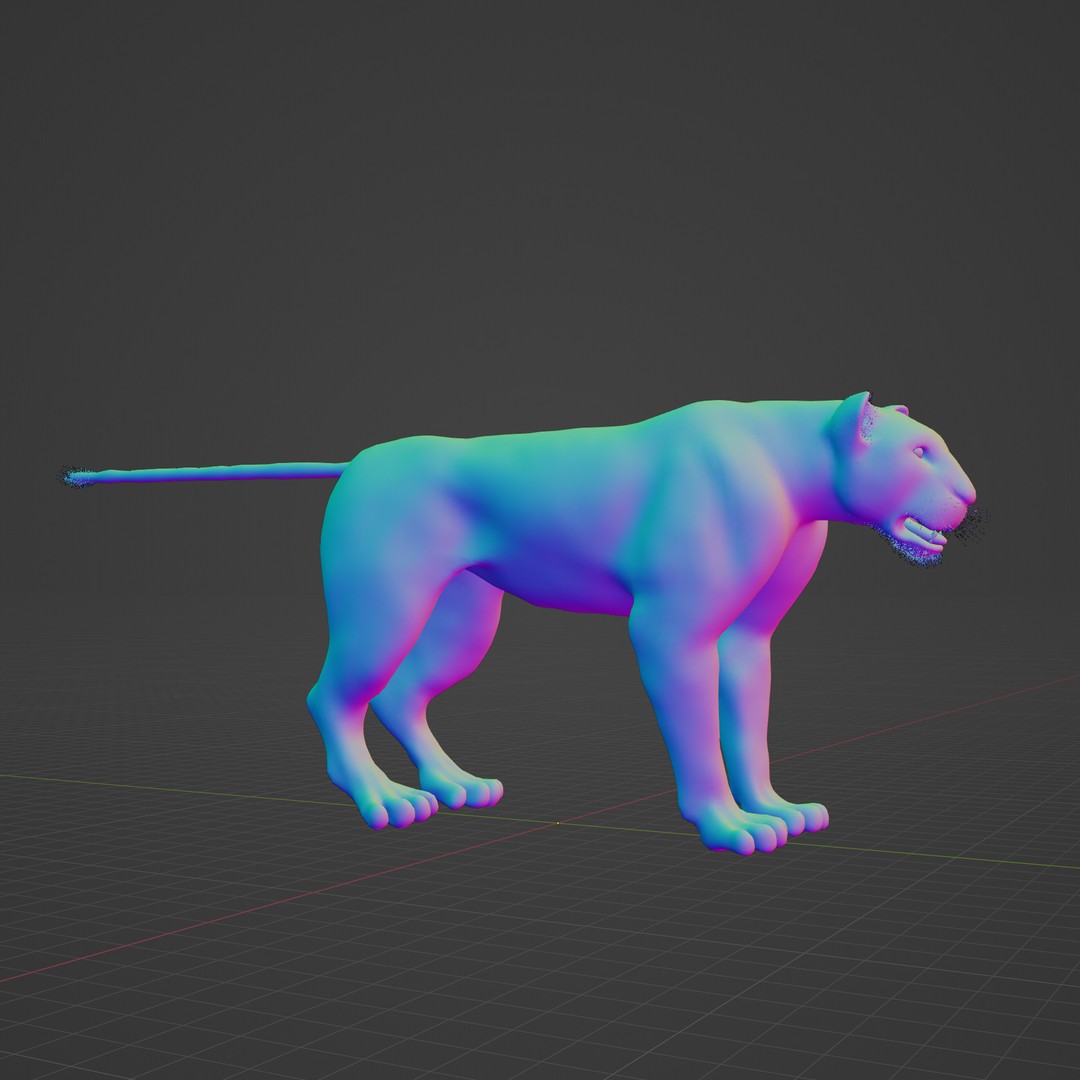 Lioness 3D Model – Rigged PBR Character for Animation, FBX - View 13