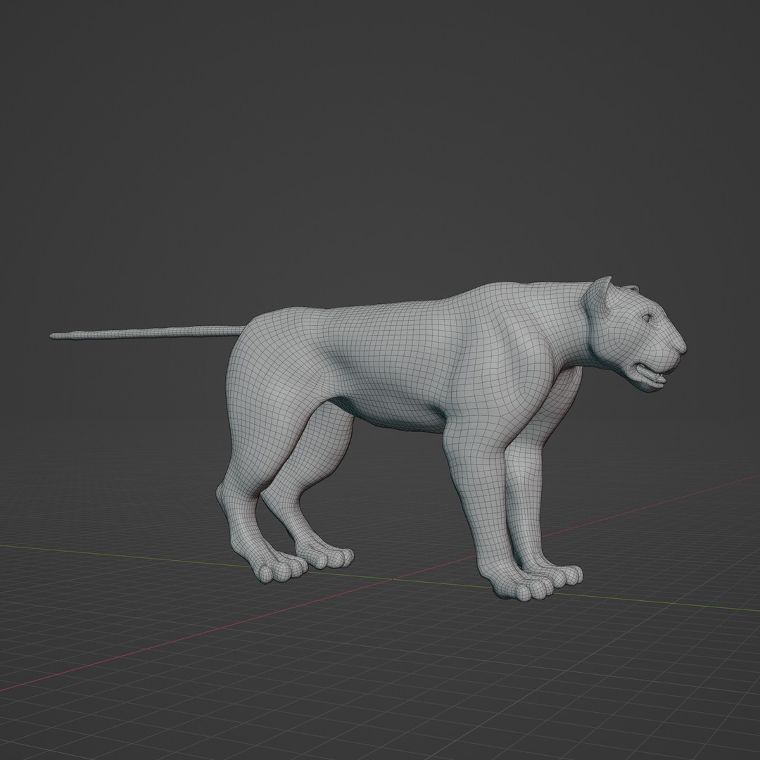 Lioness 3D Model – Rigged PBR Character for Animation, FBX - View 15
