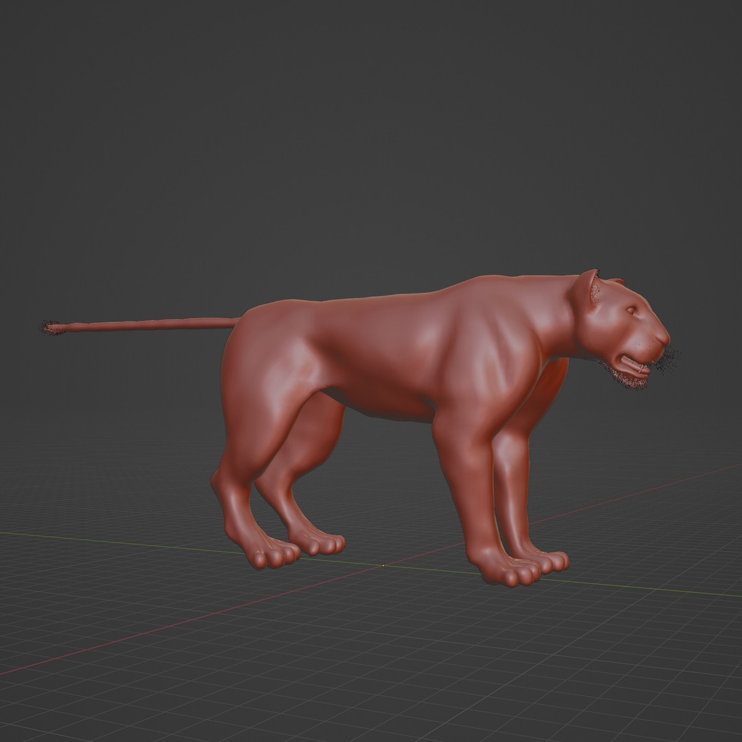 Lioness 3D Model – Rigged PBR Character for Animation, FBX - View 8