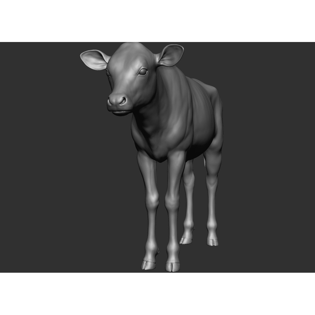 Domestic Baby Animals 3D Model – Realistic Farm Animals, OBJ & ZTL - View 20