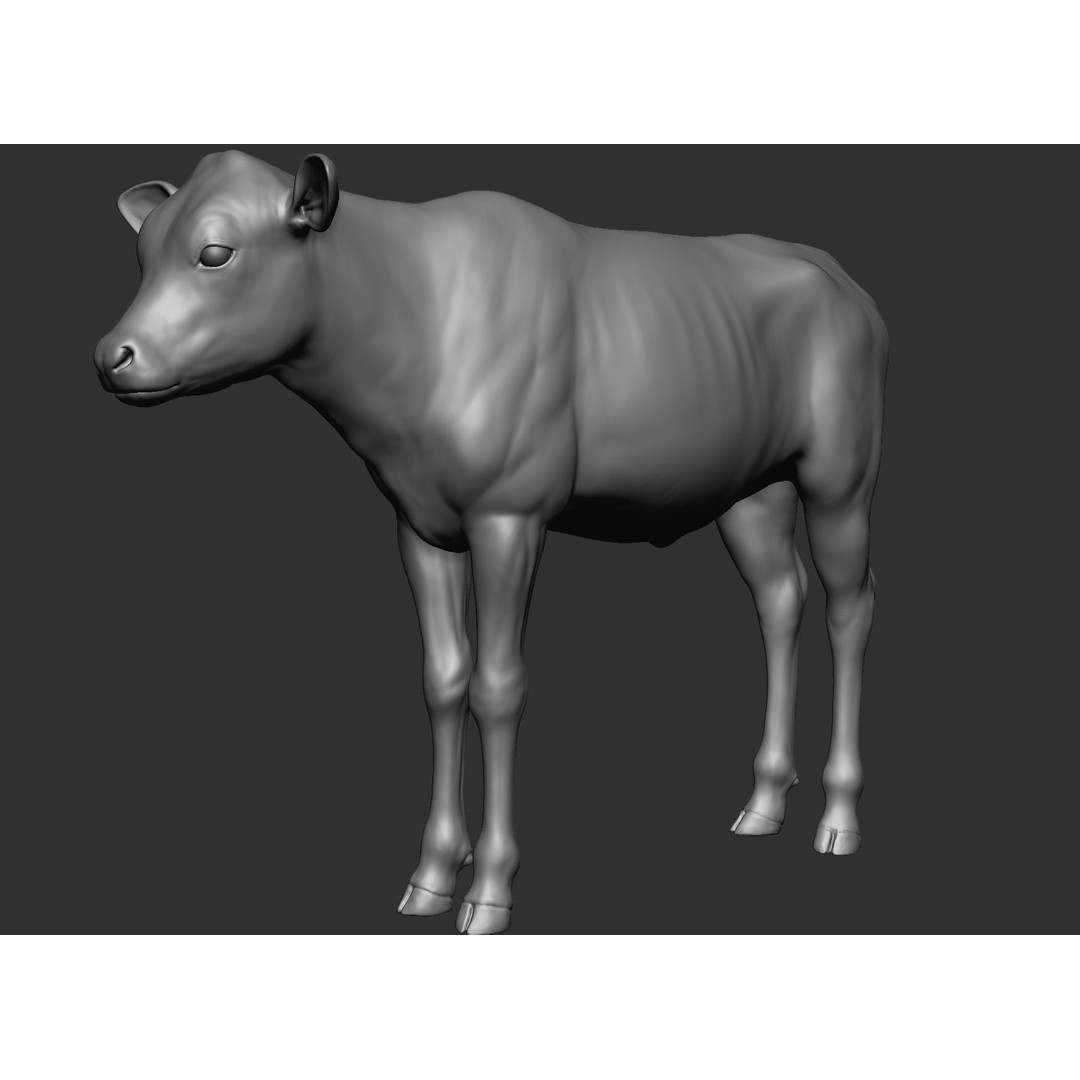 Domestic Baby Animals 3D Model – Realistic Farm Animals, OBJ & ZTL - View 21