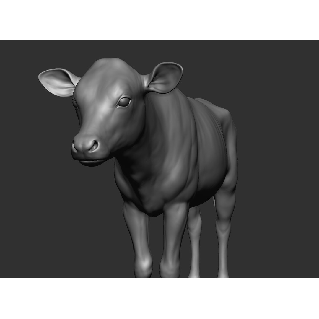 Domestic Baby Animals 3D Model – Realistic Farm Animals, OBJ & ZTL - View 22