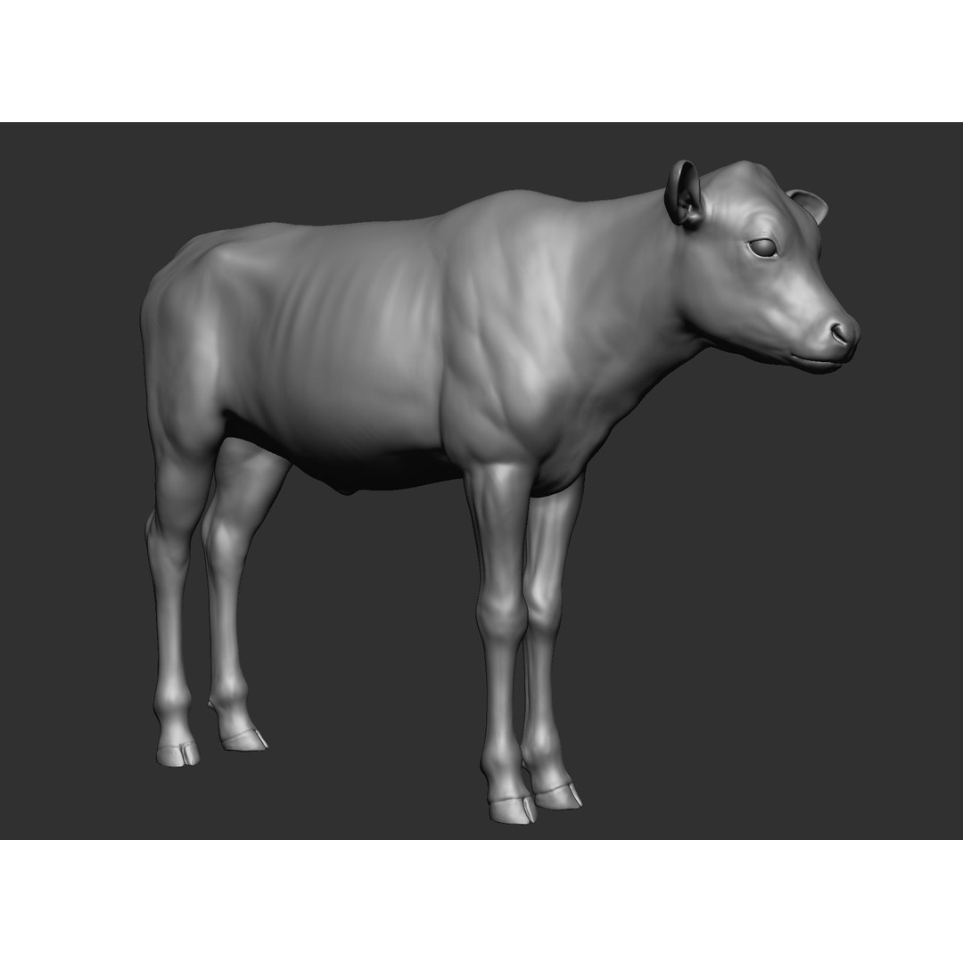Domestic Baby Animals 3D Model – Realistic Farm Animals, OBJ & ZTL - View 23