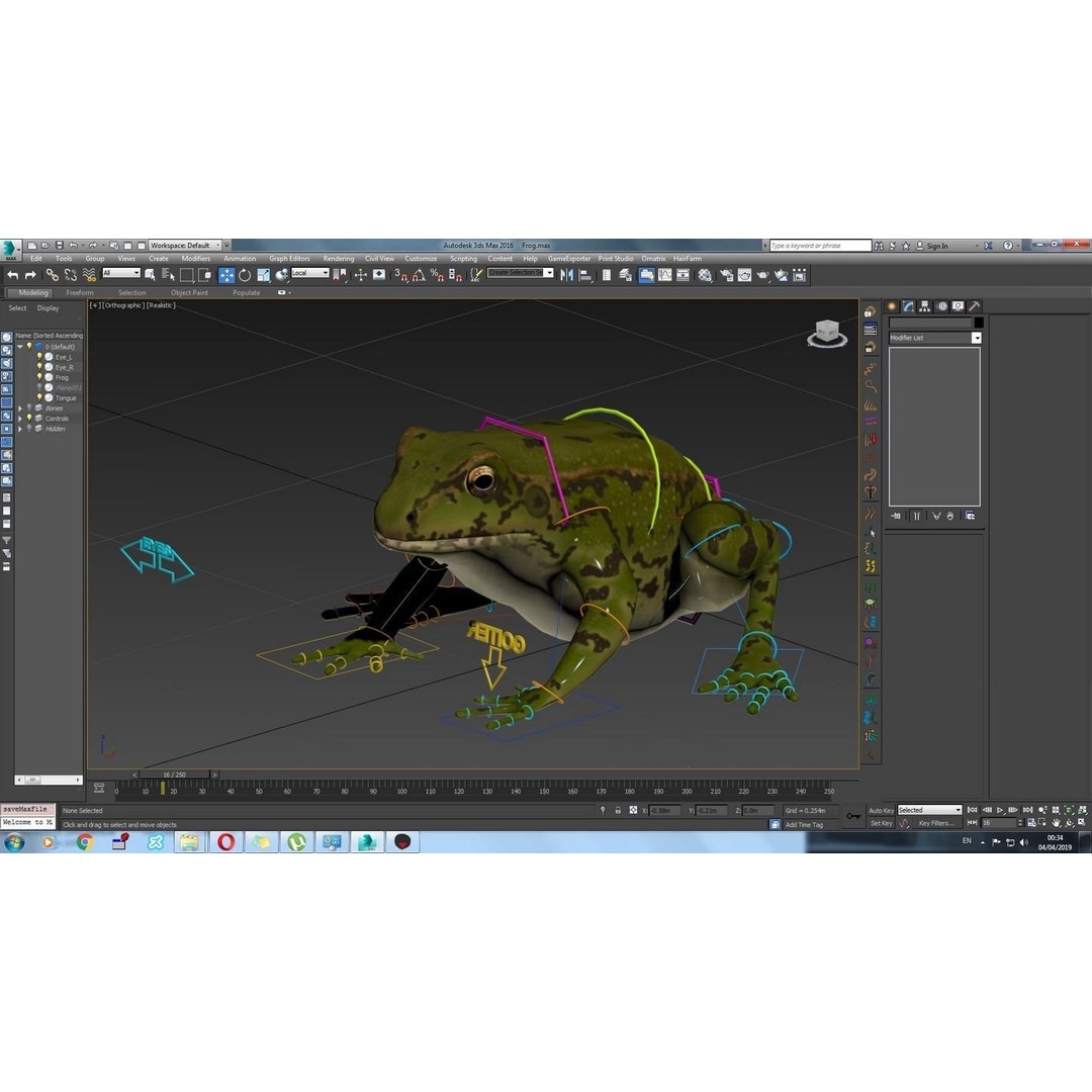 Frog 3D Model – Low Poly Rigged Animation Asset, FBX, OBJ - View 60