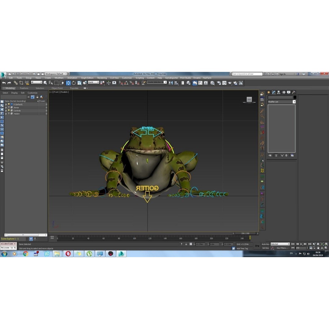 Frog 3D Model – Low Poly Rigged Animation Asset, FBX, OBJ - View 61