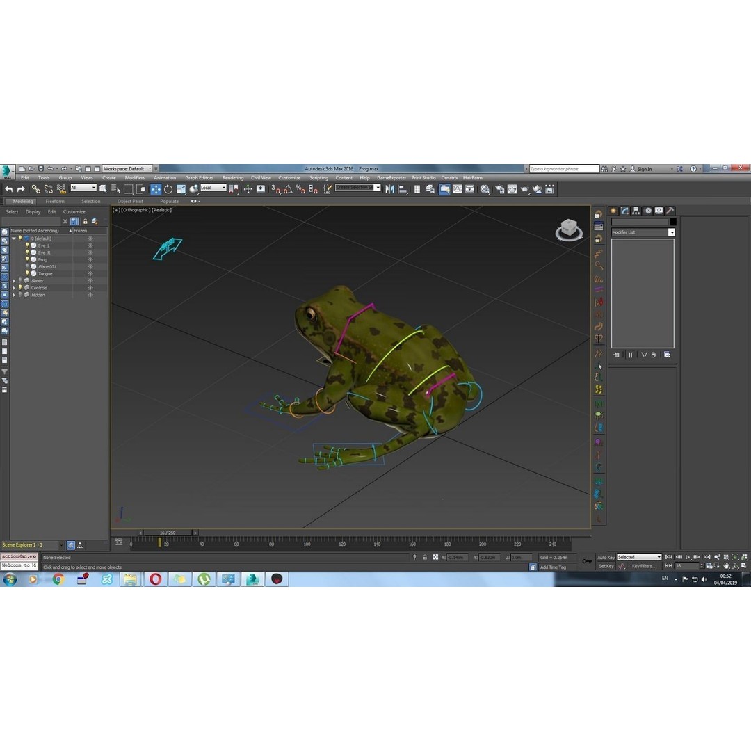 Frog 3D Model – Low Poly Rigged Animation Asset, FBX, OBJ - View 62