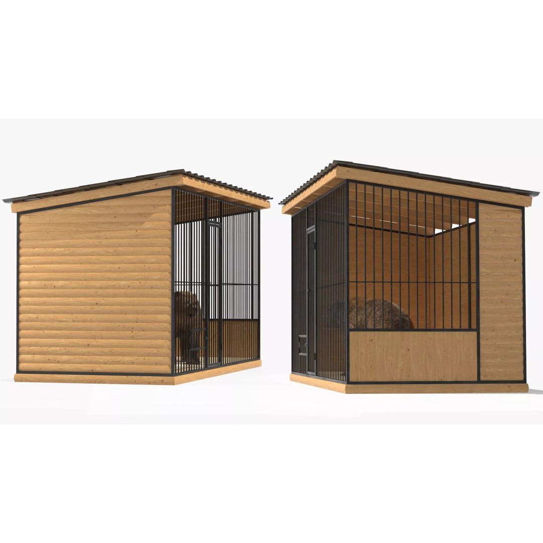 Brown Bear 3D Model – Realistic Fur in Cage, PBR Textures - View 8