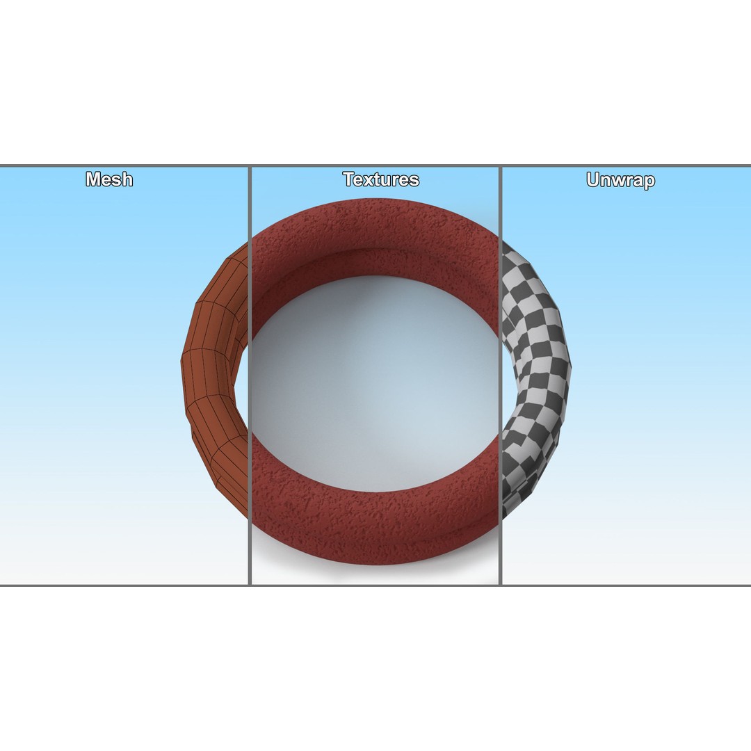 Ring Dog Toy 3D Model – Interactive Training Tool, PBR Textures, FBX - View 11
