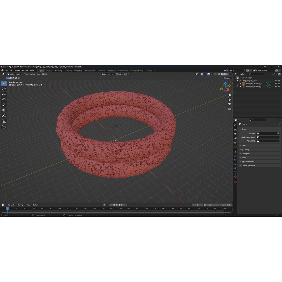 Ring Dog Toy 3D Model – Interactive Training Tool, PBR Textures, FBX - View 17