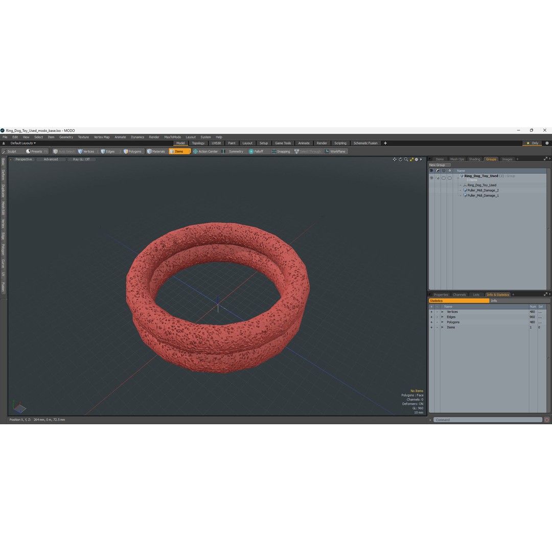 Ring Dog Toy 3D Model – Interactive Training Tool, PBR Textures, FBX - View 18