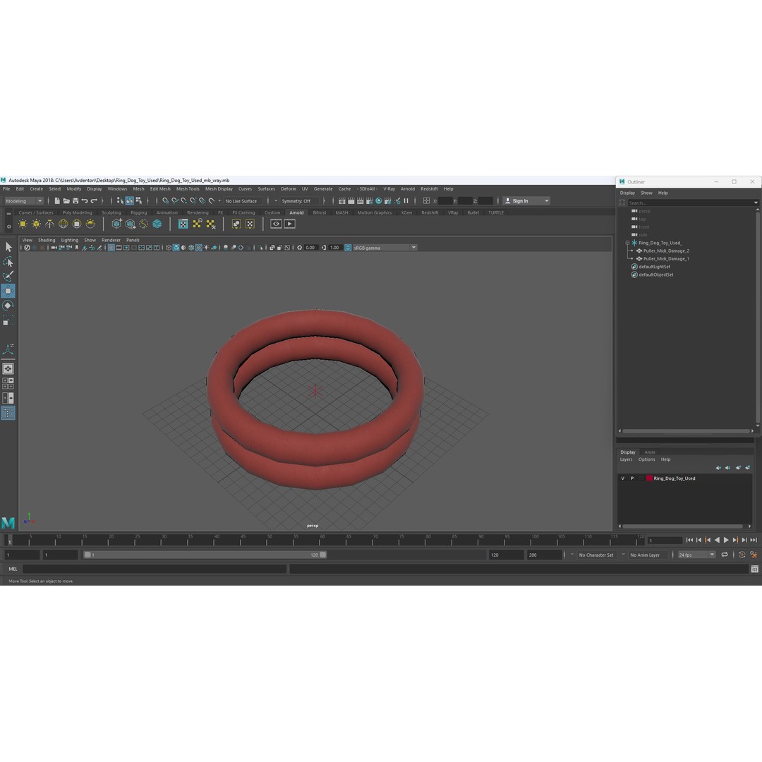 Ring Dog Toy 3D Model – Interactive Training Tool, PBR Textures, FBX - View 20