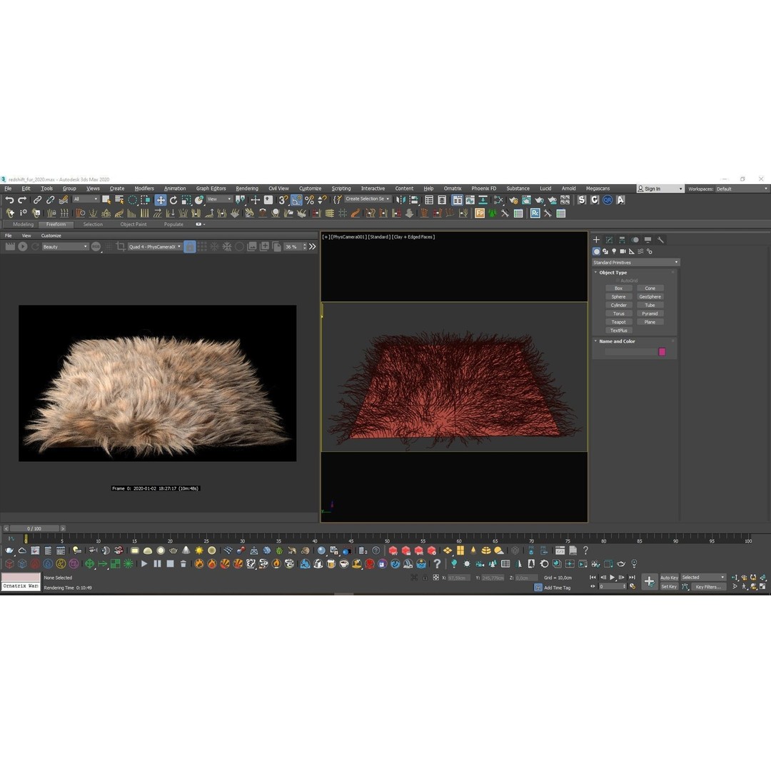 Fur 3D Model – Ornatrix Grooming for Characters, 3ds Max & Maya - View 3