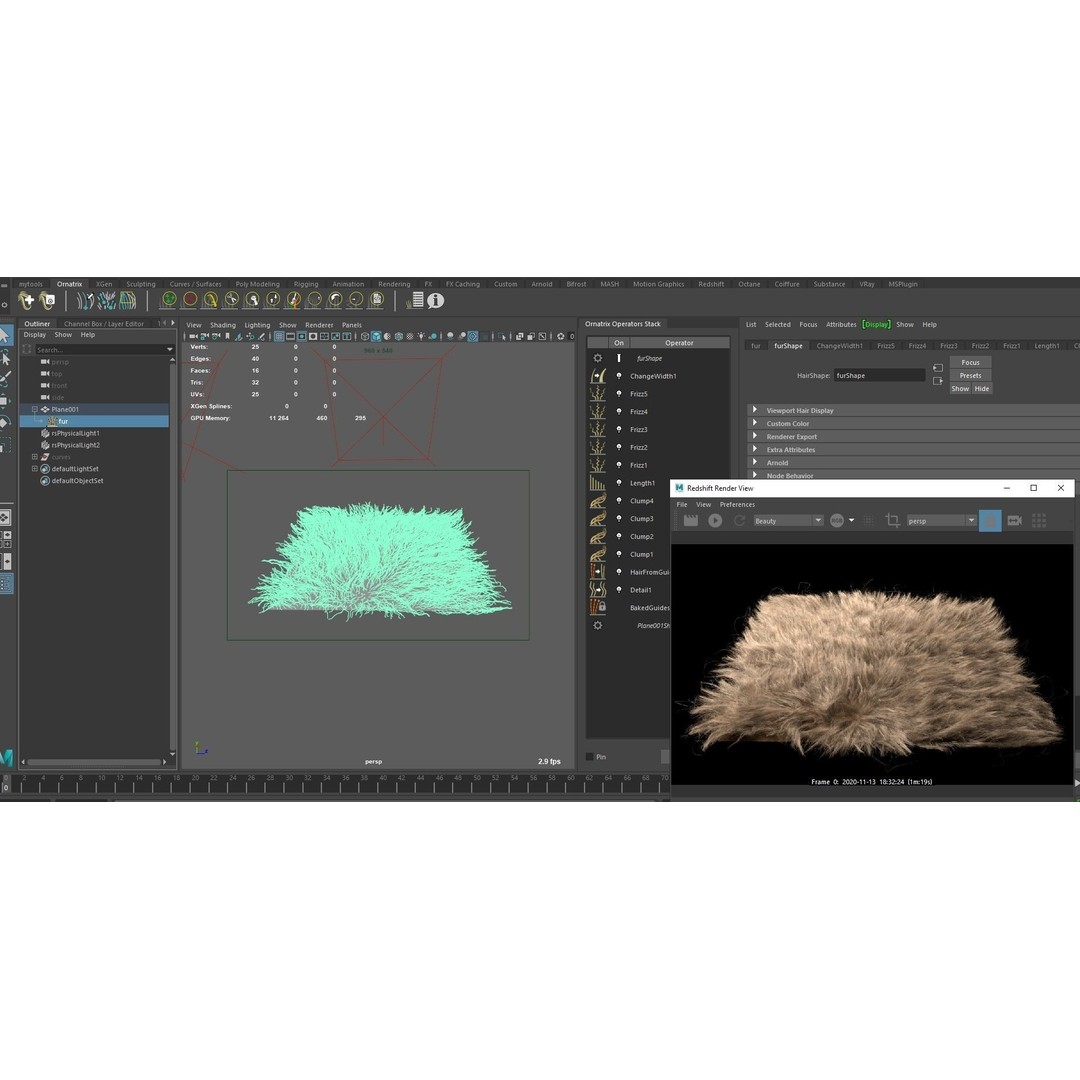 Fur 3D Model – Ornatrix Grooming for Characters, 3ds Max & Maya - View 4