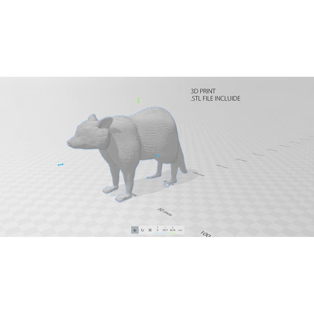 Raccoon 3D Model – Low Poly Game Asset, FBX, PBR Textures - View 12